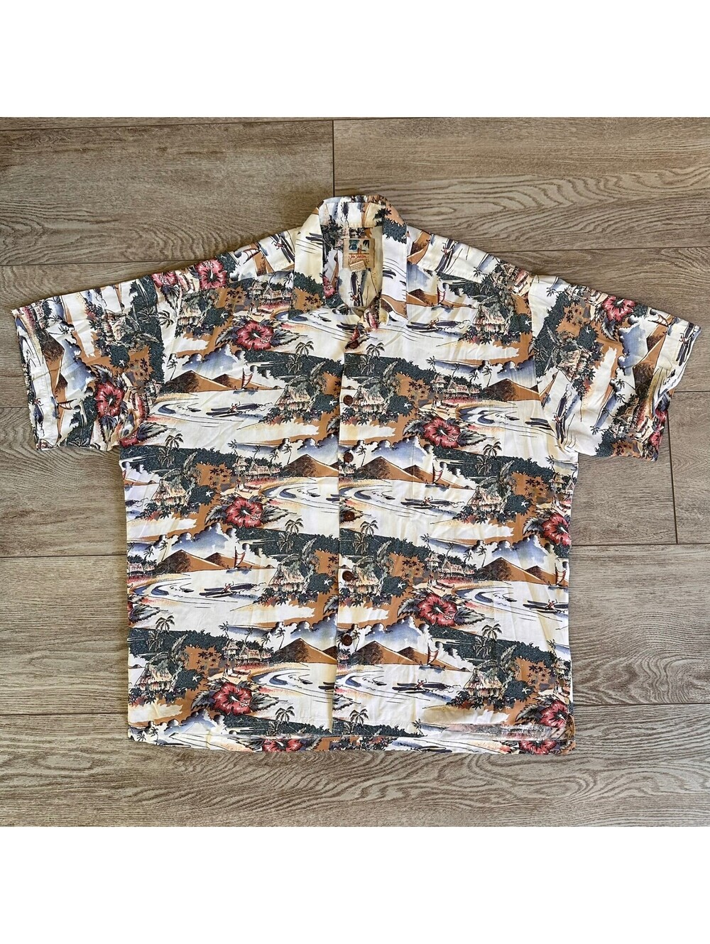 John Severson Collection by Kahala Vintage Hawaiian Aloha Shirt Men's XL Rayon